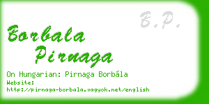 borbala pirnaga business card